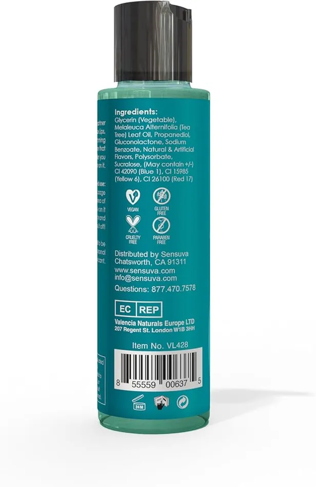 Sizzle Lips Warming Gel Massage Lotion Blueberry Ice Pop SENSUVA Enhancers