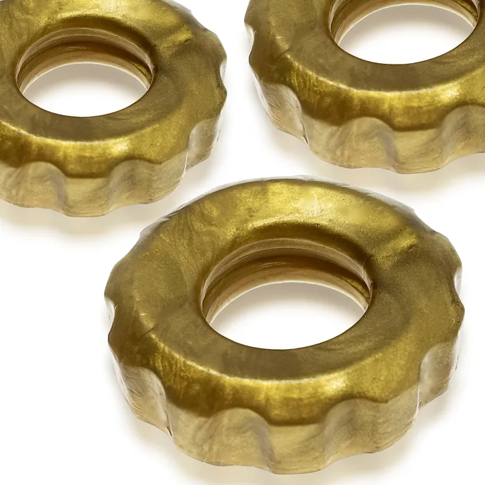 Super Huj 3Pack Cockrings Bronze Oxballs Male Sex Toys
