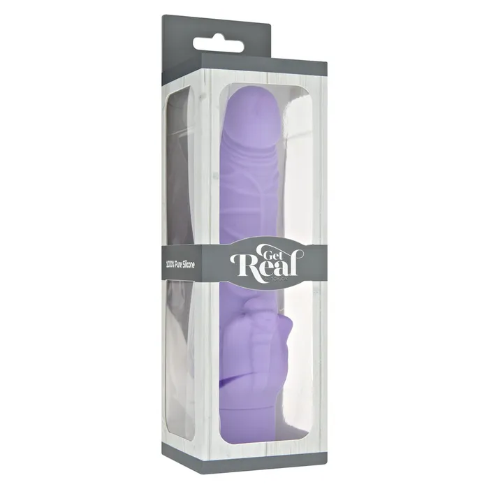ToyJoy Get Real 8 Inch Classic Stim Vibrator Purple ToyJoy Vibrators ToyJoy Get Real 8 Inch Classic Stim Vibrator Purple ToyJoy Vibrators