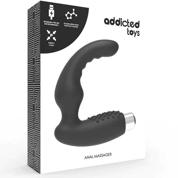Vibratore Stimolatore prostata Massaggio prostatico RICARICABILE toys Anale ADDICTED TOYS Vibrators