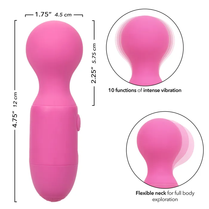 Vibrators CalExotics CalExotics First Time Rechargeable Massager Pink Vibrators CalExotics CalExotics First Time Rechargeable Massager Pink