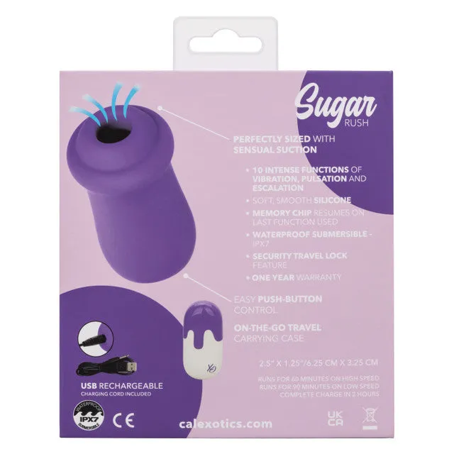 Vibrators CALEXOTICS SUGAR RUSH SUCTION STIMULATOR PURPLE CALEXOTICS