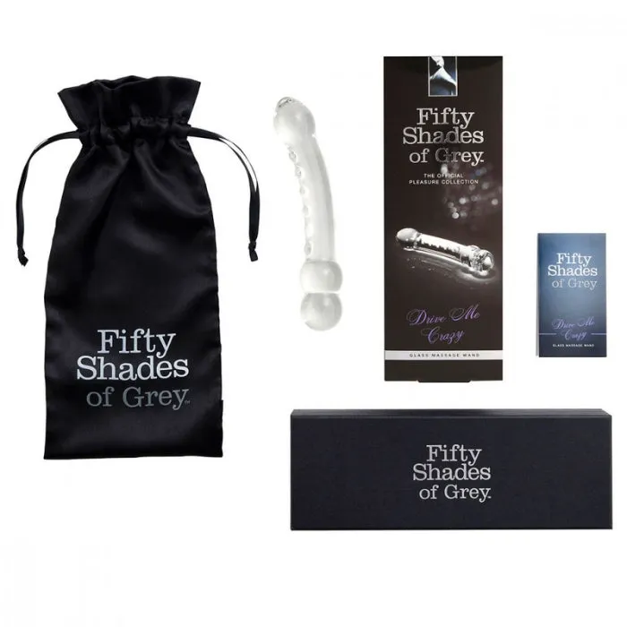 Vibrators Fifty Shades of Grey Glass Massage Wand Drive Me Crazy ENT
