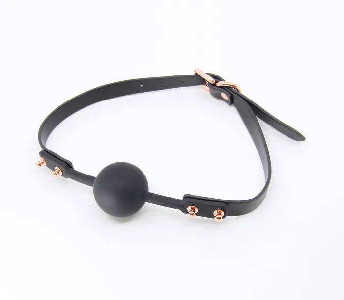 Vibrators LOVE IN LEATHER Studded Gag