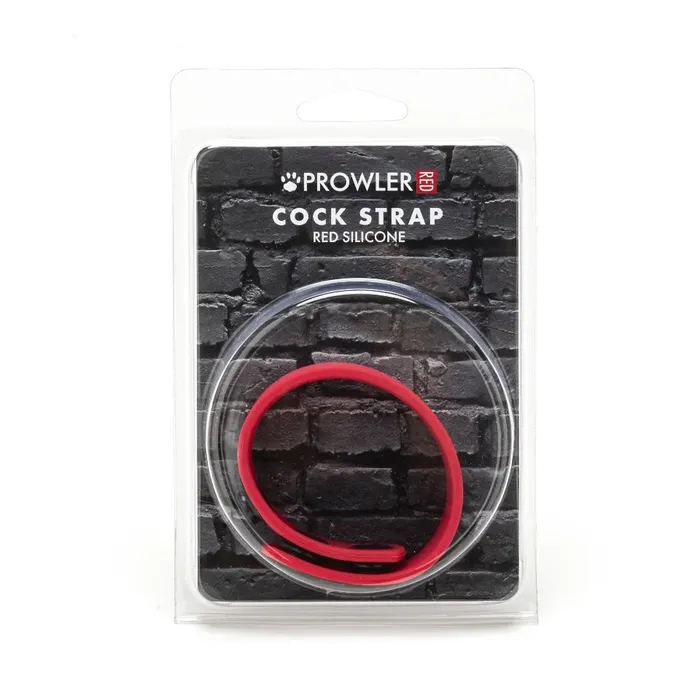 Vibrators Prowler Prowler Red Adjustable Silicone Cock Strap Red Vibrators Prowler Prowler Red Adjustable Silicone Cock Strap Red
