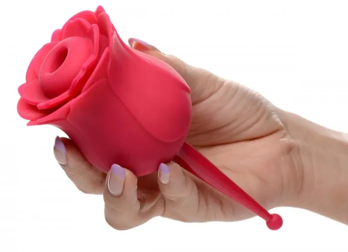 XR Brands Bloomgasm The Rose Buzz Dual Ended Airstim Rose Vibrators