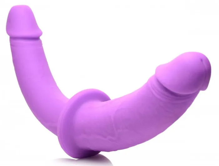 XR Brands Female Sex Toys Strap U Double Charmer Double Dildo W Harness