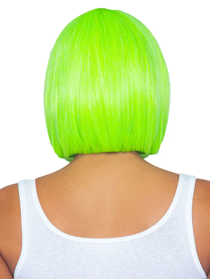 12 Inch Short Bob Wig Neon Green Leg Avenue Anal 12 Inch Short Bob Wig Neon Green Leg Avenue Anal