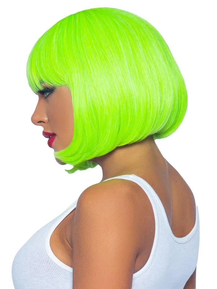 12 Inch Short Bob Wig Neon Green Leg Avenue Anal 12 Inch Short Bob Wig Neon Green Leg Avenue Anal