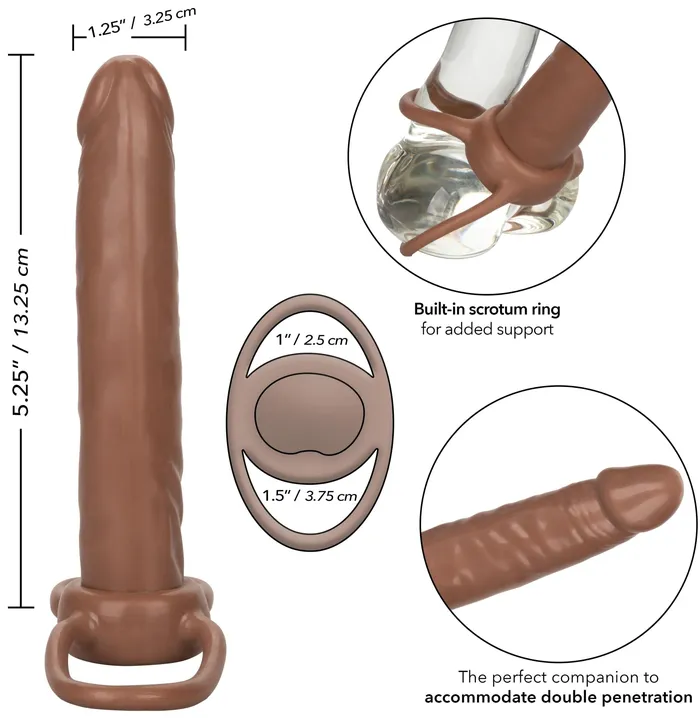 Accommodator Dual Penetrator Brown CalExotics Female Sex Toys Accommodator Dual Penetrator Brown CalExotics Female Sex Toys