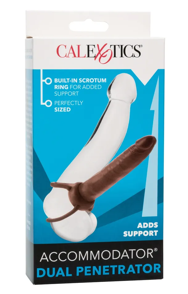 Accommodator Dual Penetrator Brown CalExotics Female Sex Toys Accommodator Dual Penetrator Brown CalExotics Female Sex Toys
