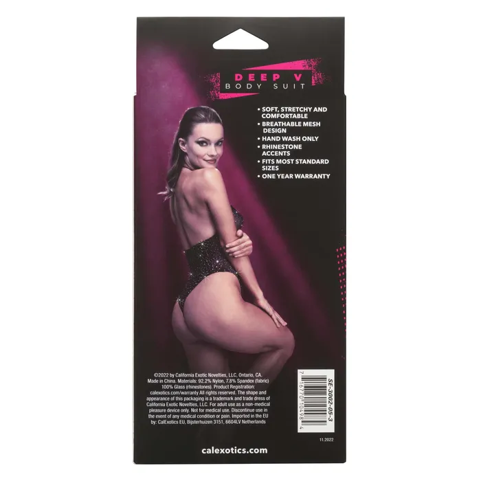 Anal CalExotics Radiance Deep v Body Suit One Size Black Anal CalExotics Radiance Deep v Body Suit One Size Black