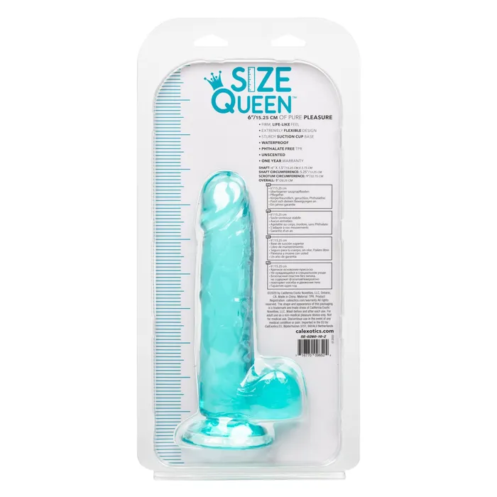 Anal CalExotics Size Queen 6 Inch Blue Anal CalExotics Size Queen 6 Inch Blue