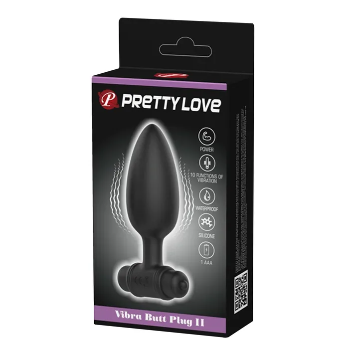 Anal Pretty Love Vibra Butt Plug II Black Pretty Love