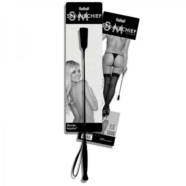 Anal Sportsheets International Inc Slender Impulse Crop Black Anal Sportsheets International Inc Slender Impulse Crop Black
