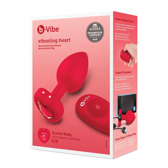 bVibe Vibrating Heart Plug bvibe Anal
