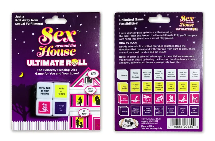 Ball Chain Couples Sex Around the House Ultimate Roll Dice Game