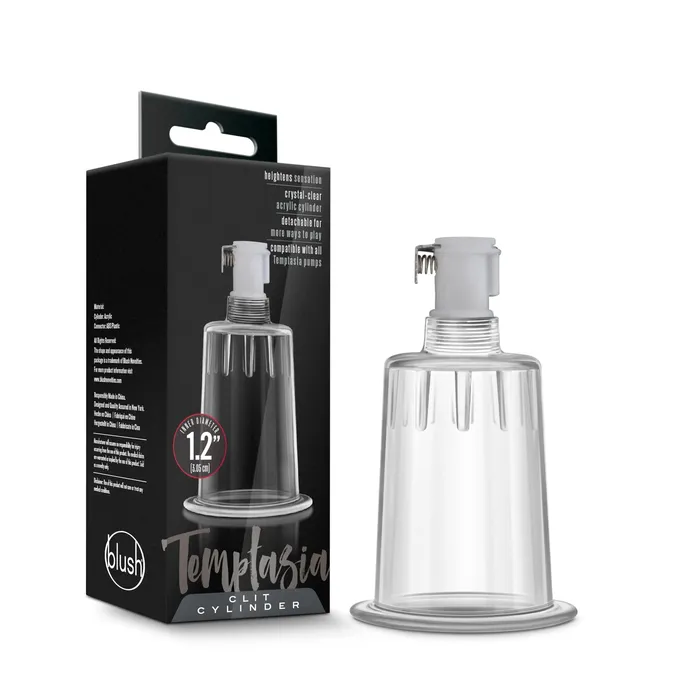 Blush Novelties Temptasia Clit Cylinder 12 Inch Diameter Clear Anal Blush Novelties Temptasia Clit Cylinder 12 Inch Diameter Clear Anal