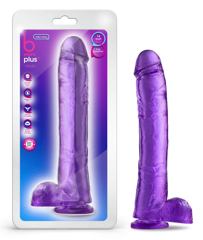 Blush Vibrators B Yours Plus Hefty N Hung Purple