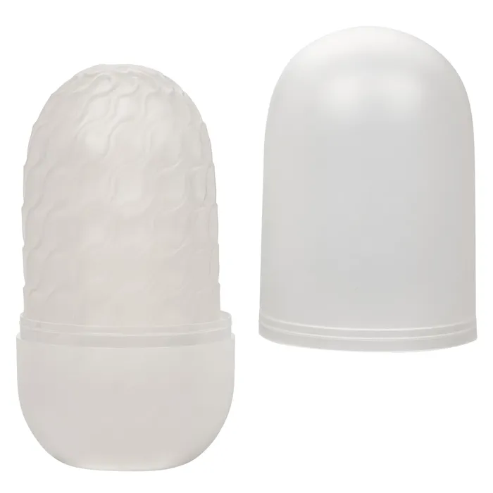 CalExotics Male Sex Toys Boundless Reversible Ribbed Stroker Clear