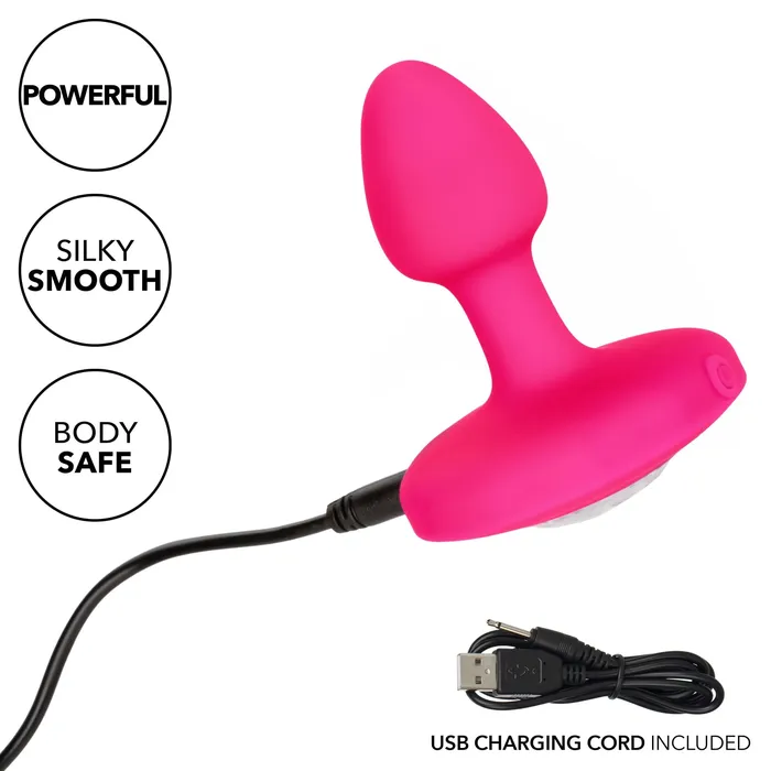 CalExotics Male Sex Toys Cheeky Gems Small Rechargeable Vibrating Probe Pink CalExotics Male Sex Toys Cheeky Gems Small Rechargeable Vibrating Probe Pink