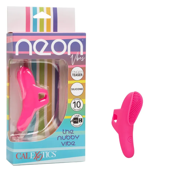 CalExotics Vibrators Neon Vibes the Nubby Vibe Pink