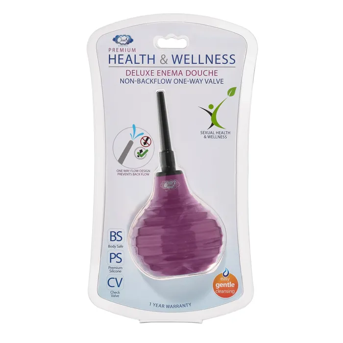 Cloud 9 Novelties Male Sex Toys Health and Wellness Deluxe Enema Douche Non Backflow OneWay Valve 79 Fl Oz Plum Cloud 9 Novelties Male Sex Toys Health and Wellness Deluxe Enema Douche Non Backflow OneWay Valve 79 Fl Oz Plum