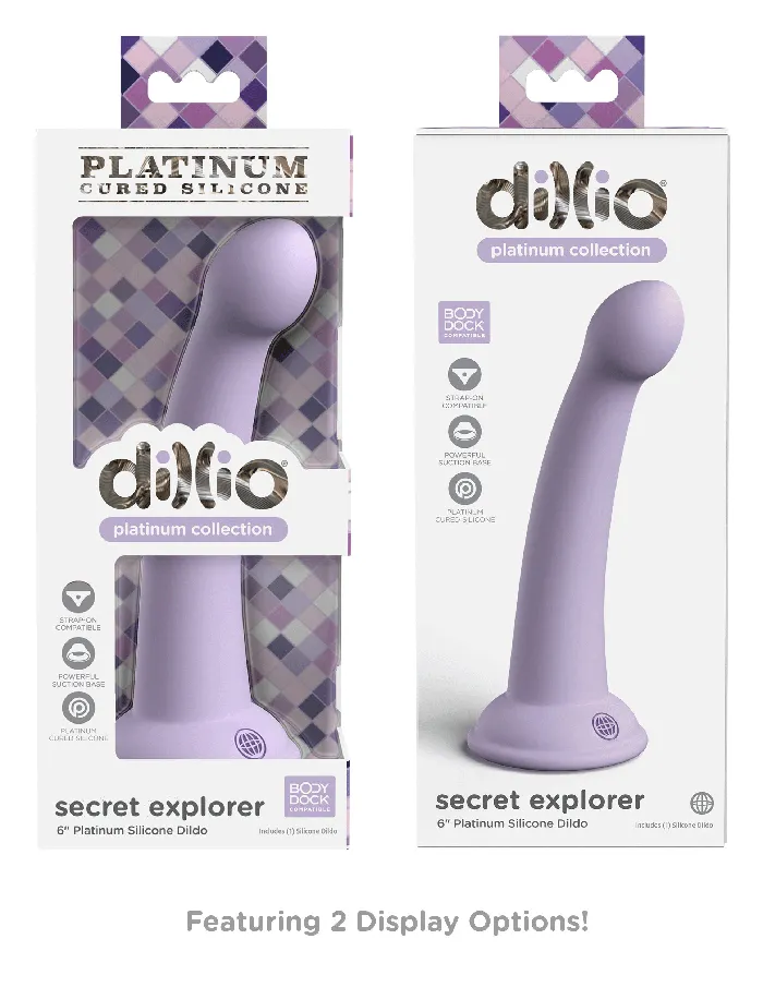 Dillio Platinum Secret Explorer 6 Inch Dildo Purple Pipedream Dildos Dillio Platinum Secret Explorer 6 Inch Dildo Purple Pipedream Dildos