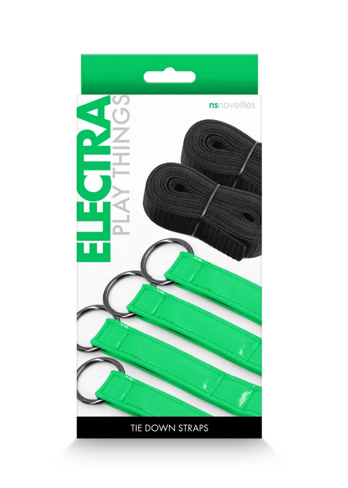 Electra Play Things Tie Down Straps Green nsnovelties Couples