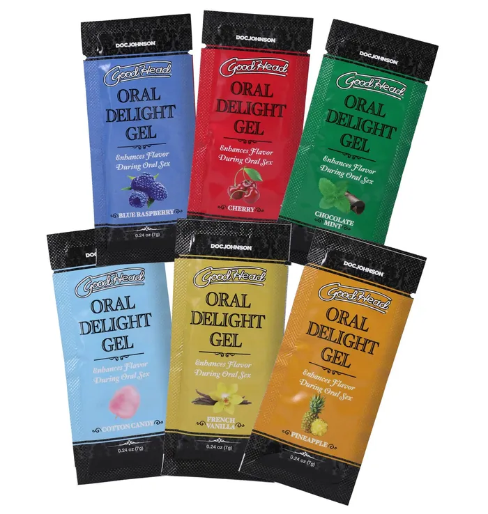 Enhancers Doc Johnson Goodhead Oral Delight Gel 6 Pack 024 Oz