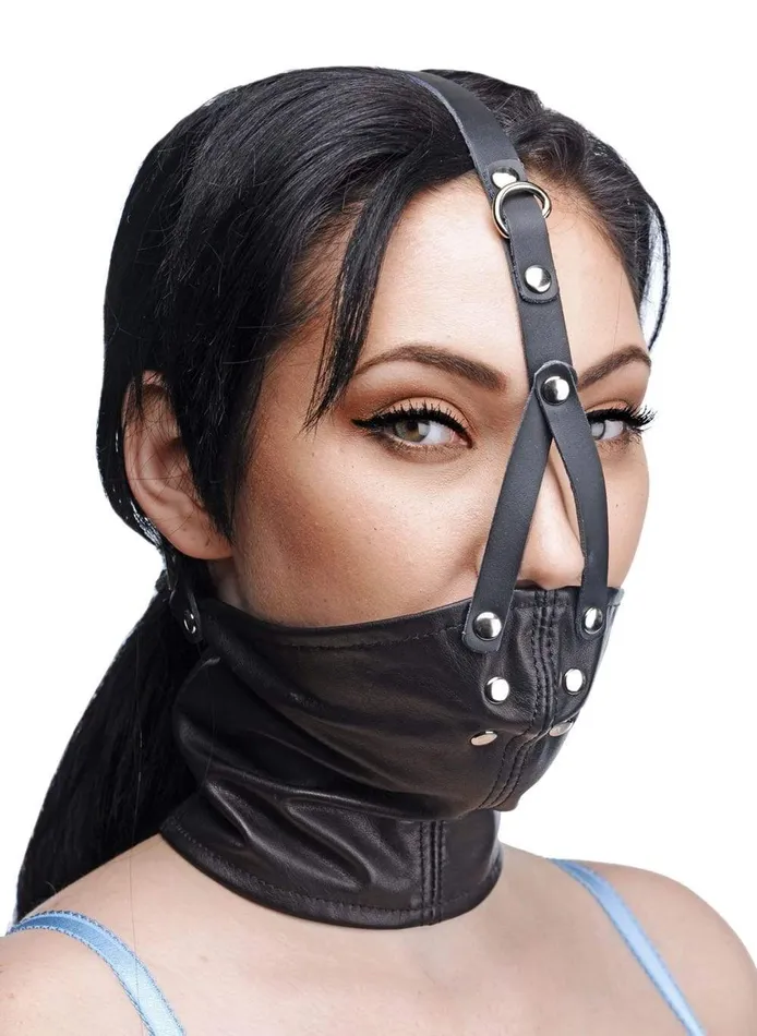 Female Sex Toys XR Brands Master Series Face Harness With Stuffer Gag