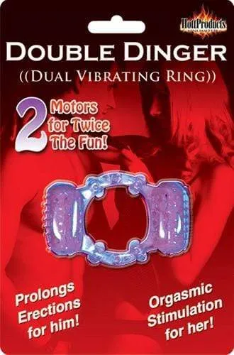 Hott Products Vibrators Double Dinger Purple