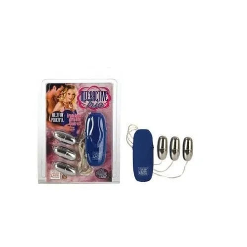 Interactive Trio Bullets Silver CalExotics Anal