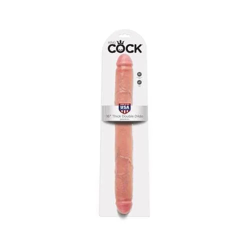 King Cock 16 Inch Thick Double Dildo Flesh Pipedream Dildos
