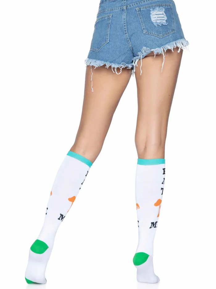 Leg Avenue Vibrators Eat Me Knee Highs Leg Avenue Vibrators Eat Me Knee Highs