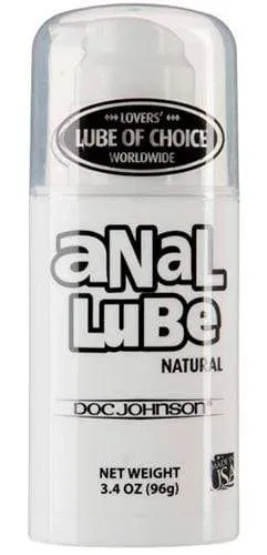 Lubricants Doc Johnson Anal Lube Natural Lubricant 34 Oz