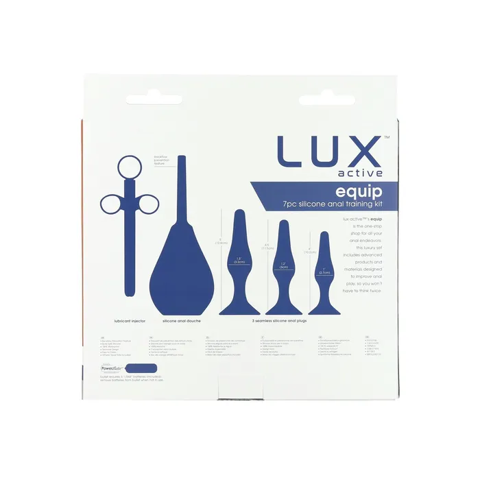 Lux Active Equip Silicone Anal Training Kit LUX Male Sex Toys
