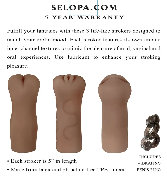 Male Sex Toys Party Pack Dark Selopa Male Sex Toys Party Pack Dark Selopa