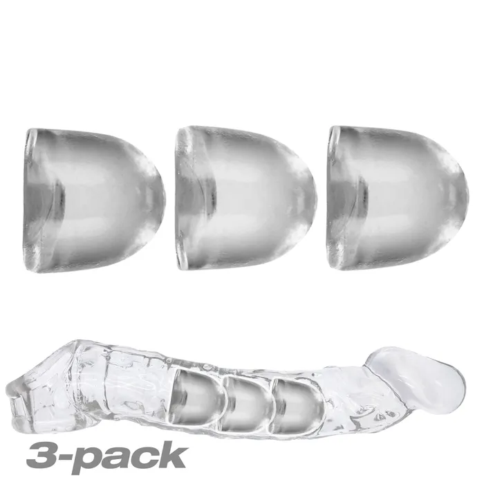 Oxballs Female Sex Toys Cocksheath Adjustfit 3 Pack Bullet Inserts