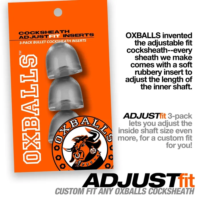Oxballs Female Sex Toys Cocksheath Adjustfit 3 Pack Bullet Inserts Oxballs Female Sex Toys Cocksheath Adjustfit 3 Pack Bullet Inserts
