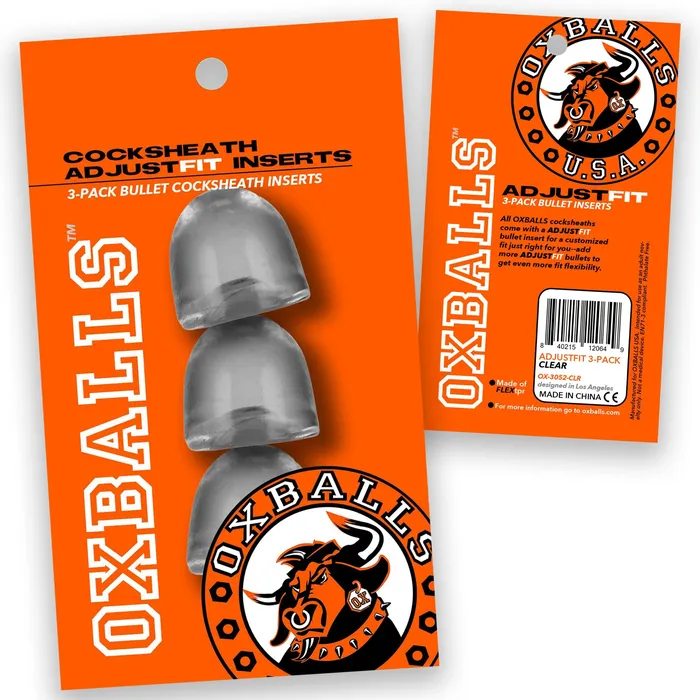 Oxballs Female Sex Toys Cocksheath Adjustfit 3 Pack Bullet Inserts Oxballs Female Sex Toys Cocksheath Adjustfit 3 Pack Bullet Inserts