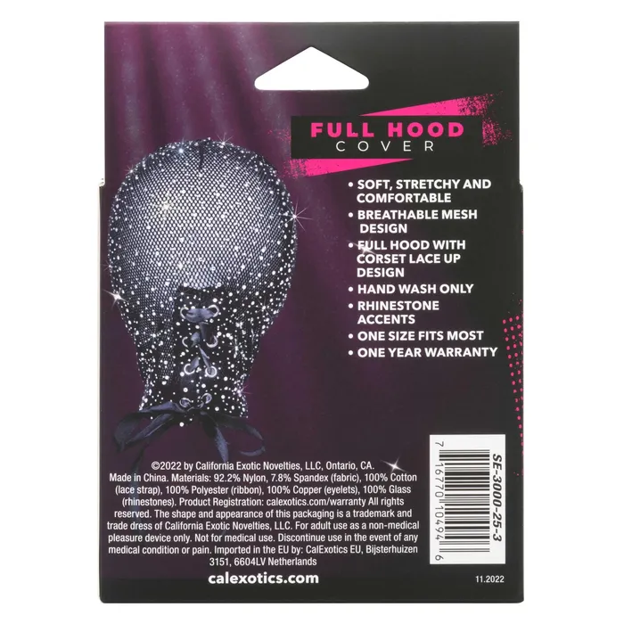Radiance Full Hood Cover Black CalExotics Anal Radiance Full Hood Cover Black CalExotics Anal