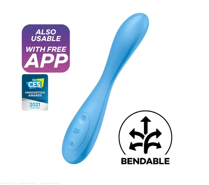 Satisfyer GSpot Flex 4 Connect App Multi Vibrator Blue Satisfyer Vibrators Satisfyer GSpot Flex 4 Connect App Multi Vibrator Blue Satisfyer Vibrators