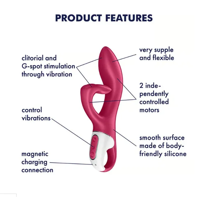 Satisfyer Vibrators Satisfyer Embrace Me Rabbit Vibrator Berry Satisfyer Vibrators Satisfyer Embrace Me Rabbit Vibrator Berry