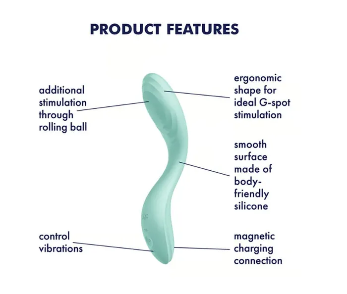 Satisfyer Vibrators Satisfyer Rrrolling Pleasure Vibrator Mint Satisfyer Vibrators Satisfyer Rrrolling Pleasure Vibrator Mint