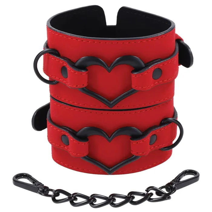 Sportsheets Vibrators Amor Handcuffs Red