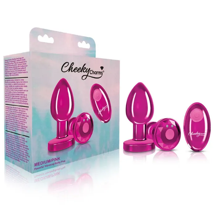 Viben Male Sex Toys Cheeky Charms Rechargeable Vibrating Metal Butt Plug With Remote Control Pink Medium Preorder Only Viben Male Sex Toys Cheeky Charms Rechargeable Vibrating Metal Butt Plug With Remote Control Pink Medium Preorder Only