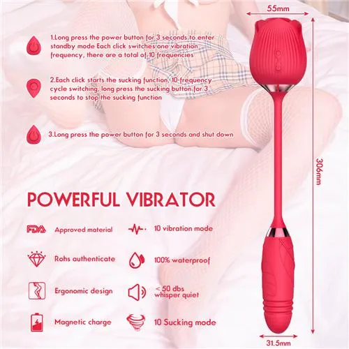 Vibrators 3ZToyBox Wholesale Sucking And Shock Vibrator 10 PCS