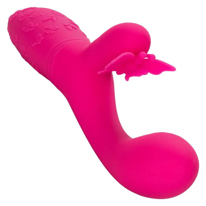 Vibrators CalExotics Rechargeable Butterfly Kiss Flutter Pink