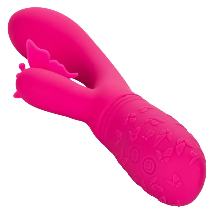 Vibrators CalExotics Rechargeable Butterfly Kiss Flutter Pink